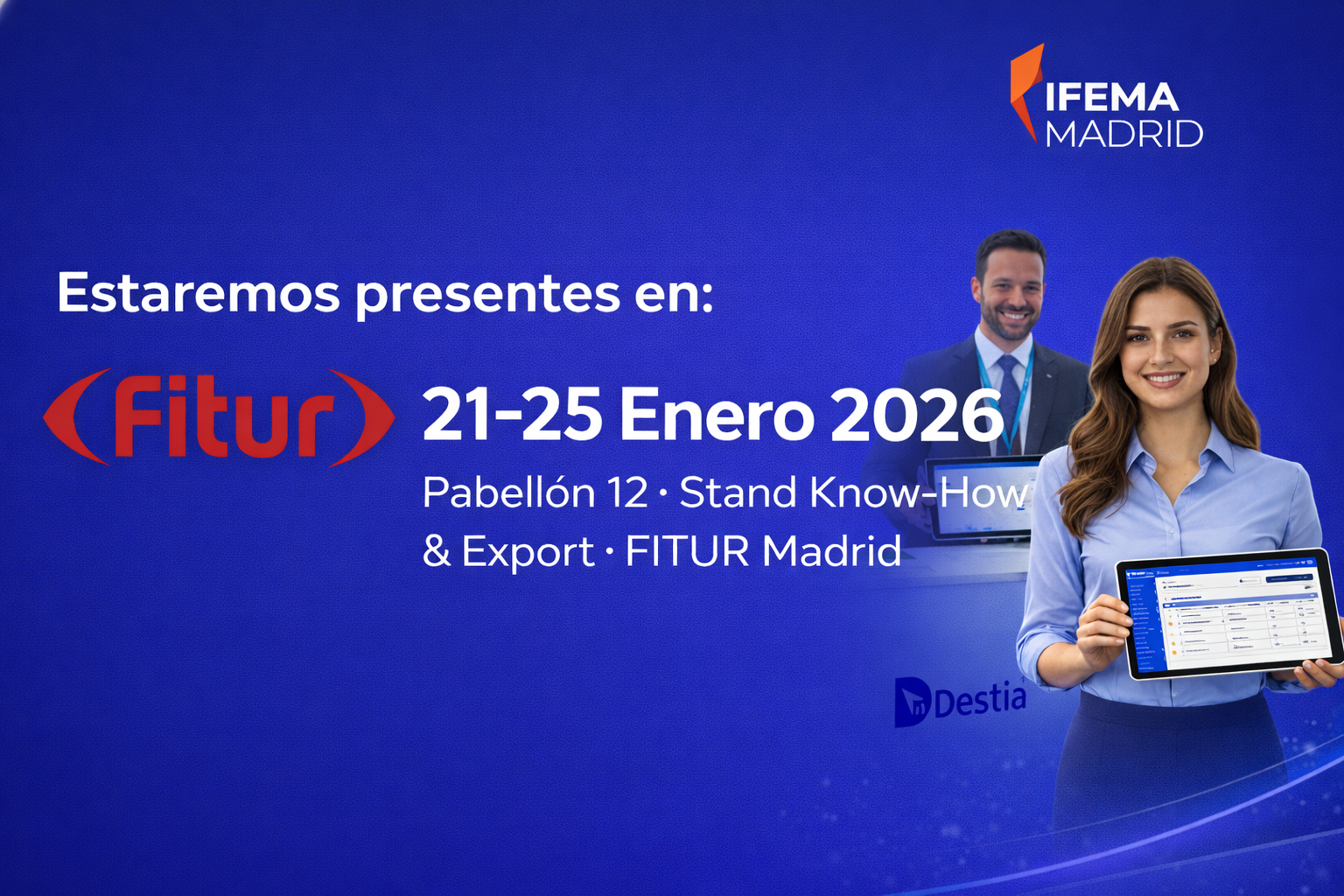 FITUR 2026 - Pabellón 12 Stand Know-How & Export - 21-25 Enero 2026