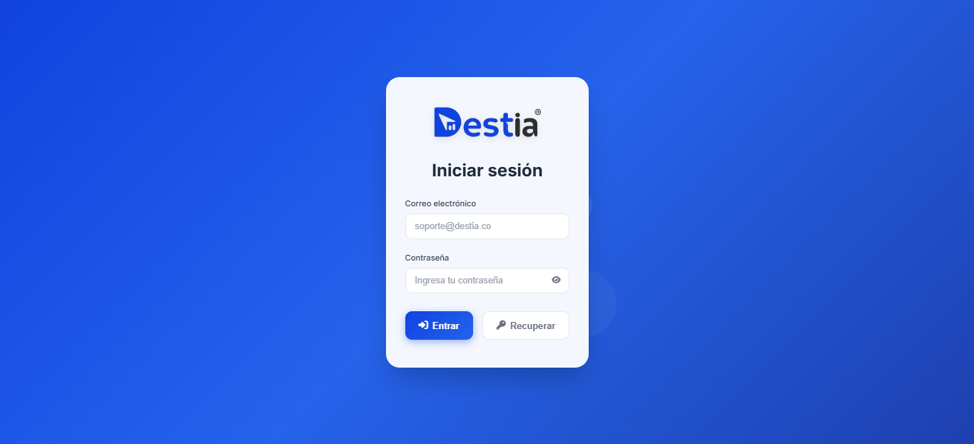 Inicio de Sesión